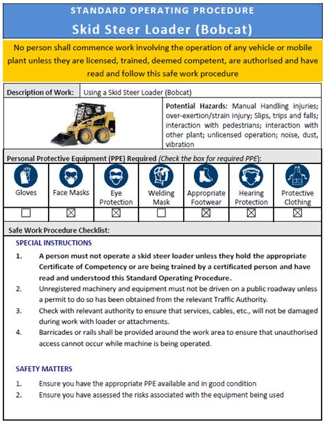 skid steer sop|skid steer soap.